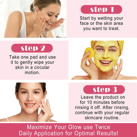Turmeric Kojic Acid Exfoliating Cleansing Pads
